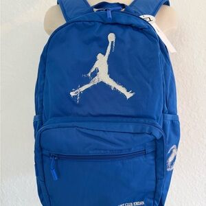 New Jordan Blue Backpack with Iconic Logo